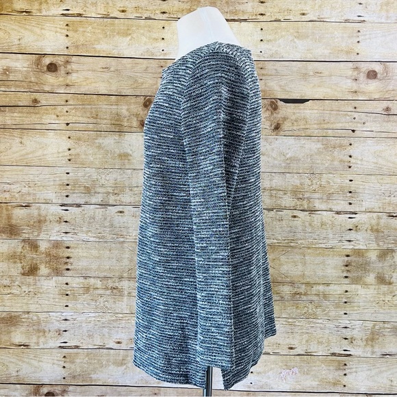 Ann Taylor Loft Size Small Womens Grey Striped Sweater - Picture 4 of 7
